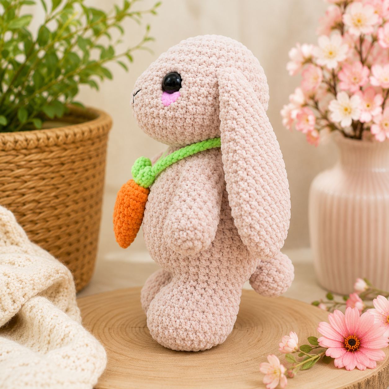 Floppy Ear Rabbit Amigurumi Crochet Pattern PDF