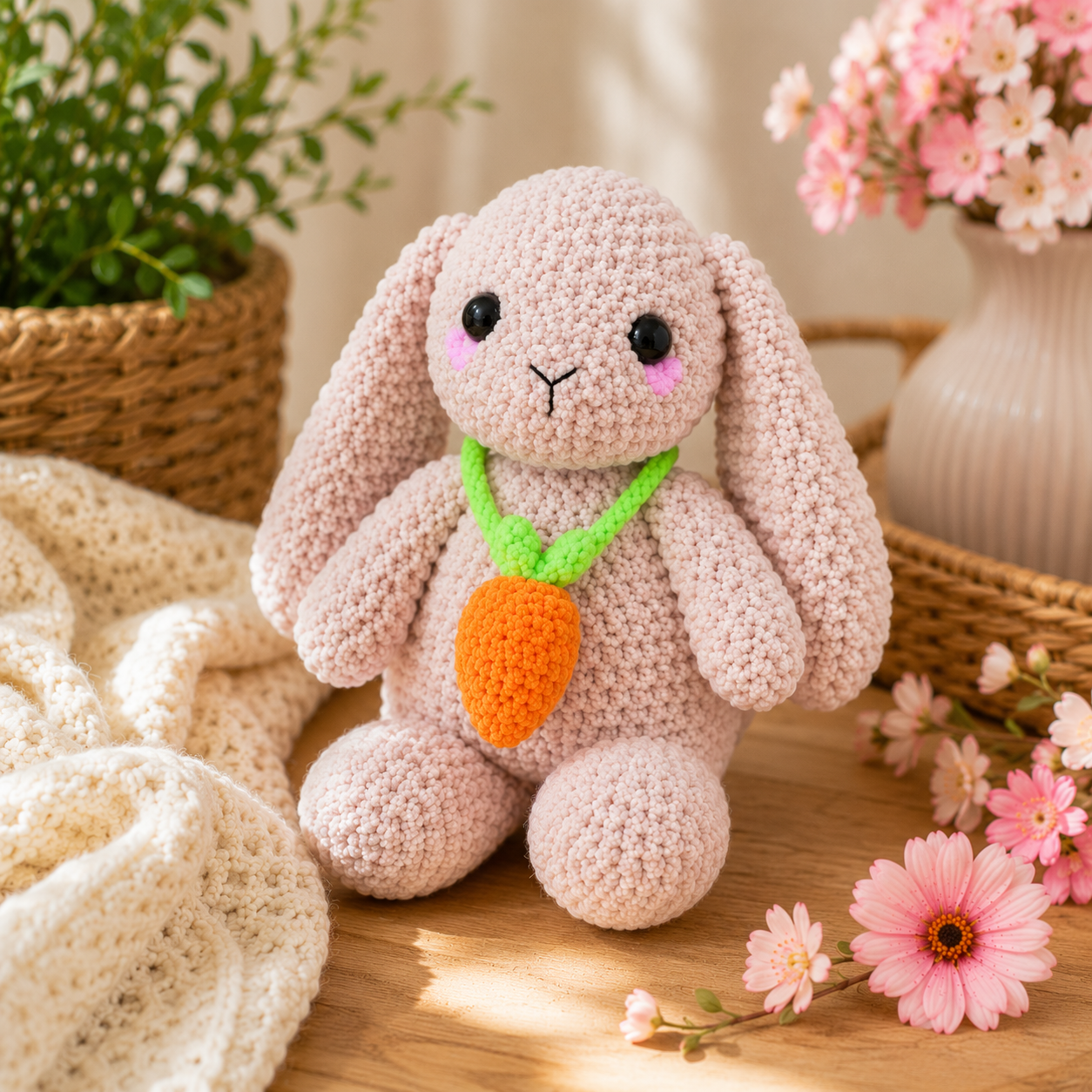 Floppy Ear Rabbit Amigurumi Crochet Pattern PDF