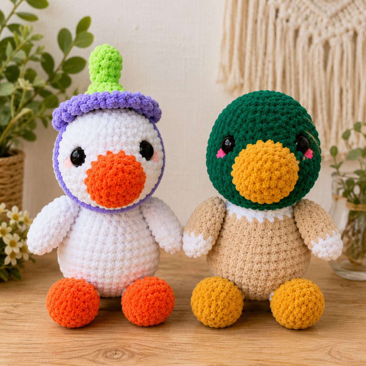 Crochet Duck & Goose Amigurumi Crochet (PDF pattern)