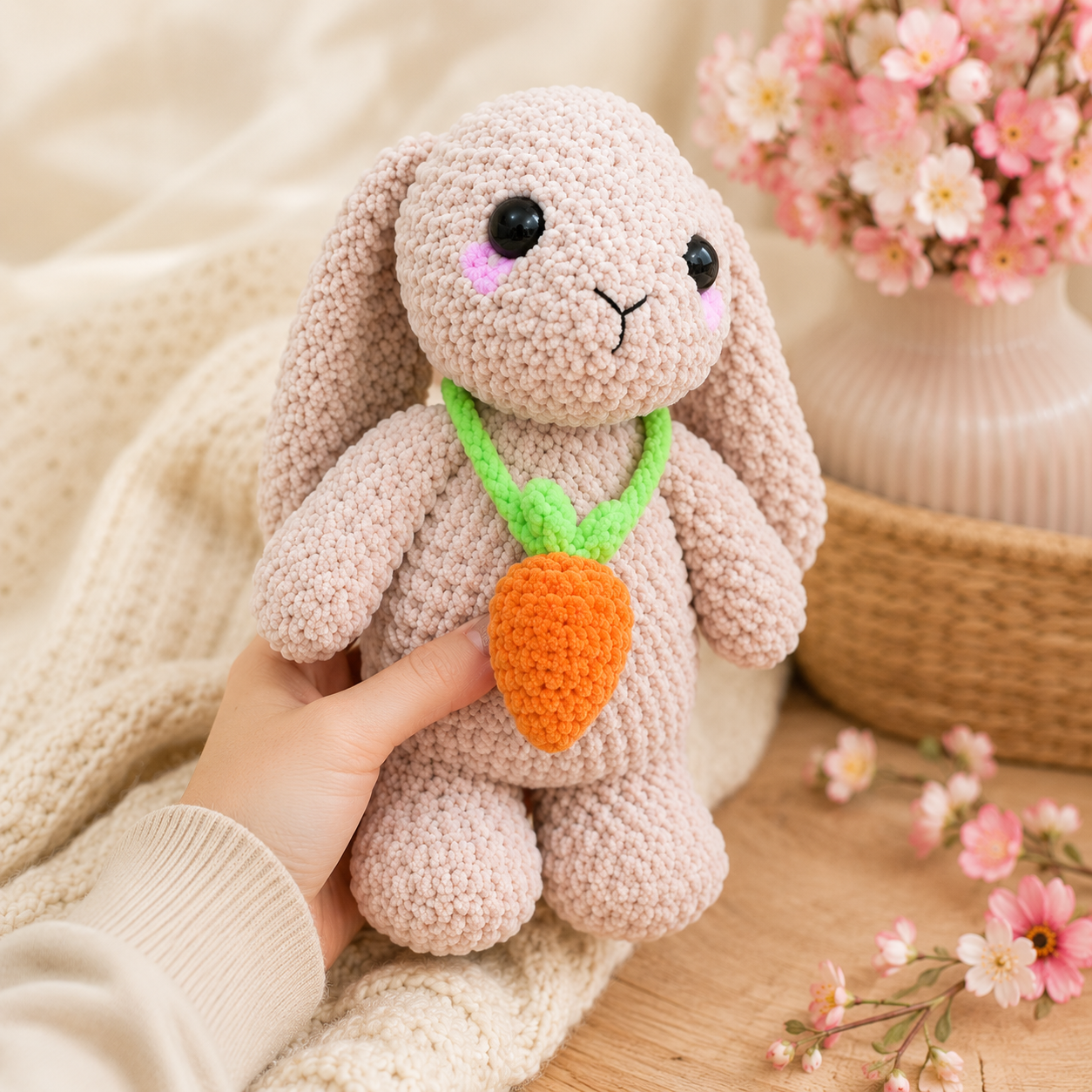 Floppy Ear Rabbit Amigurumi Crochet Pattern PDF