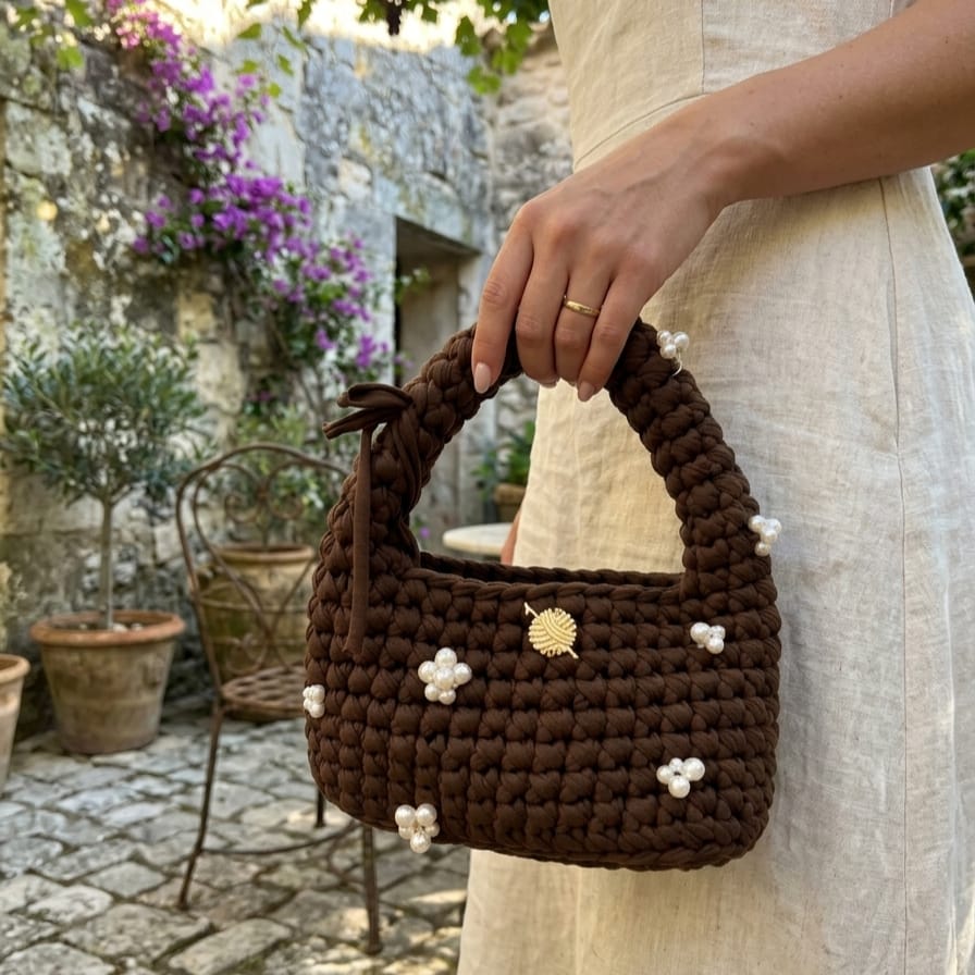 Pearl Crochet Pearl Bag Pattern (PDF+ Vid tutorials)